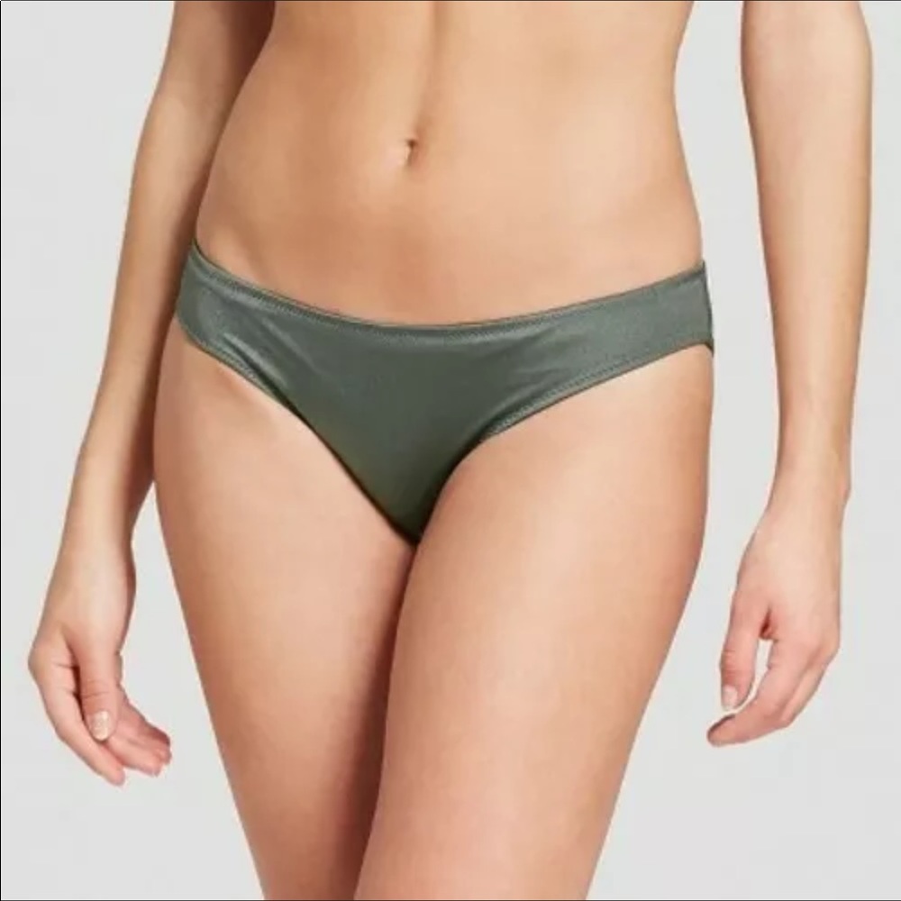 NWT Shade & Shore Sun Coast Green Cheeky Bikini Bottom - Picture 2 of 5